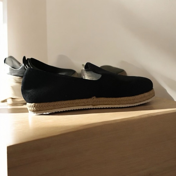 NWT Black Slip-On Espadrille Loafer Shoes Size 40 (US 8.5) - Picture 5 of 6